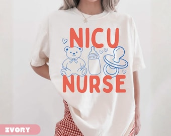 Camiseta de enfermera de la UCIN, regalo para enfermera de la UCI neonatal, camiseta de enfermera neonatal, regalo para enfermera de la UCIN, camiseta de enfermera pediátrica, estudiantes de enfermería de la UCIN, camiseta de enfermera registrada