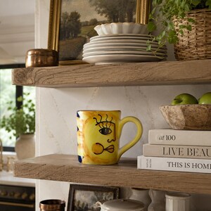 Vintage mok met hemelmotief