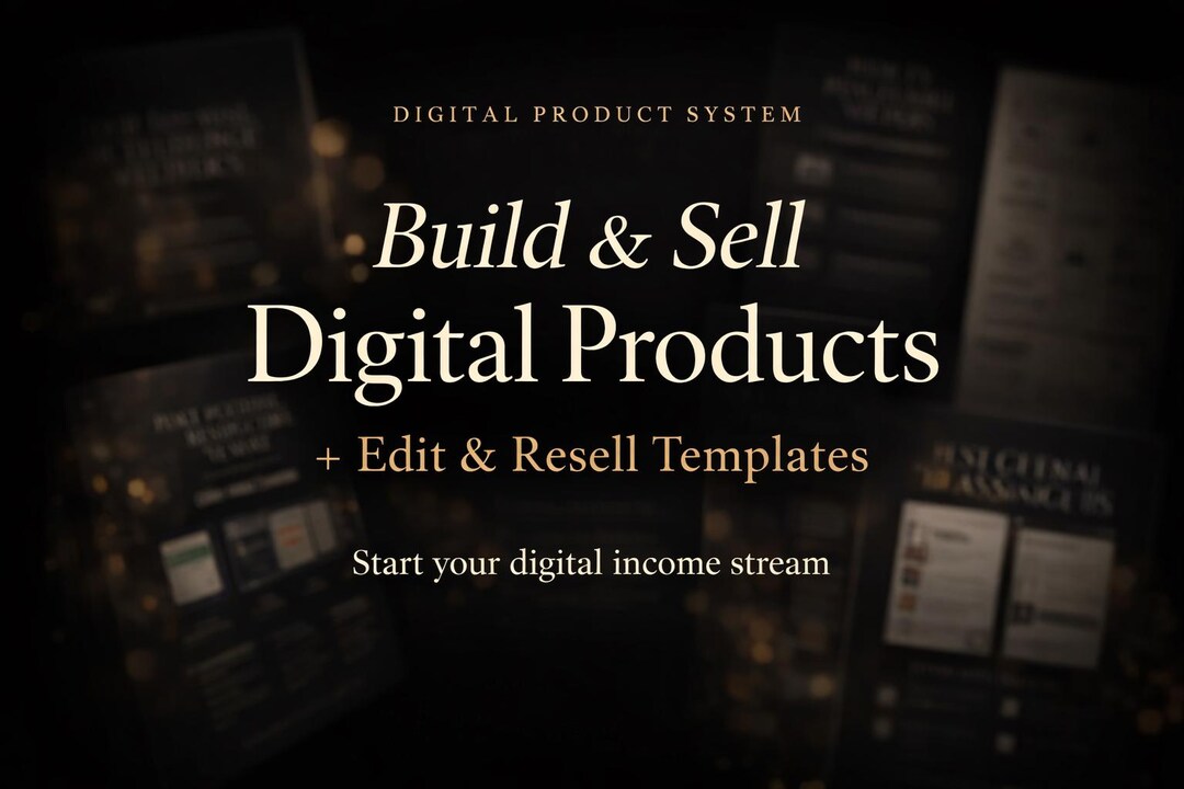 Digital Product System | Build, Sell, Resell Canva Templates (digital ...