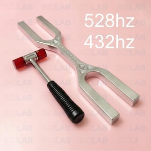 Large Tuning Fork 528Hz & 432Hz