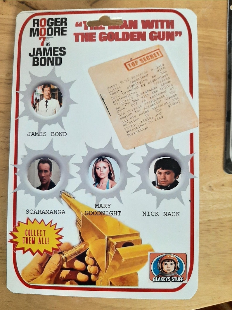 James Bond Man With the Golden Gun Nick Nack Custom Action Figure - Etsy