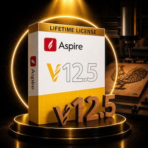 Vectric Aspire 12.5 CNC CAD CAM Software for Windows | Lifetime Access - Instant Download