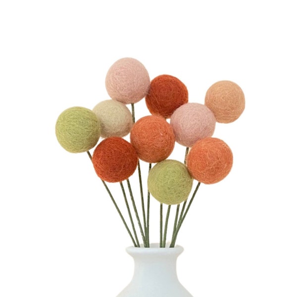 Fall Felt Flower Etsy