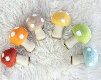 Woodland Mushrooms- set of 6
