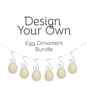 Felt Egg Ornaments- Choose Colors & Quantity