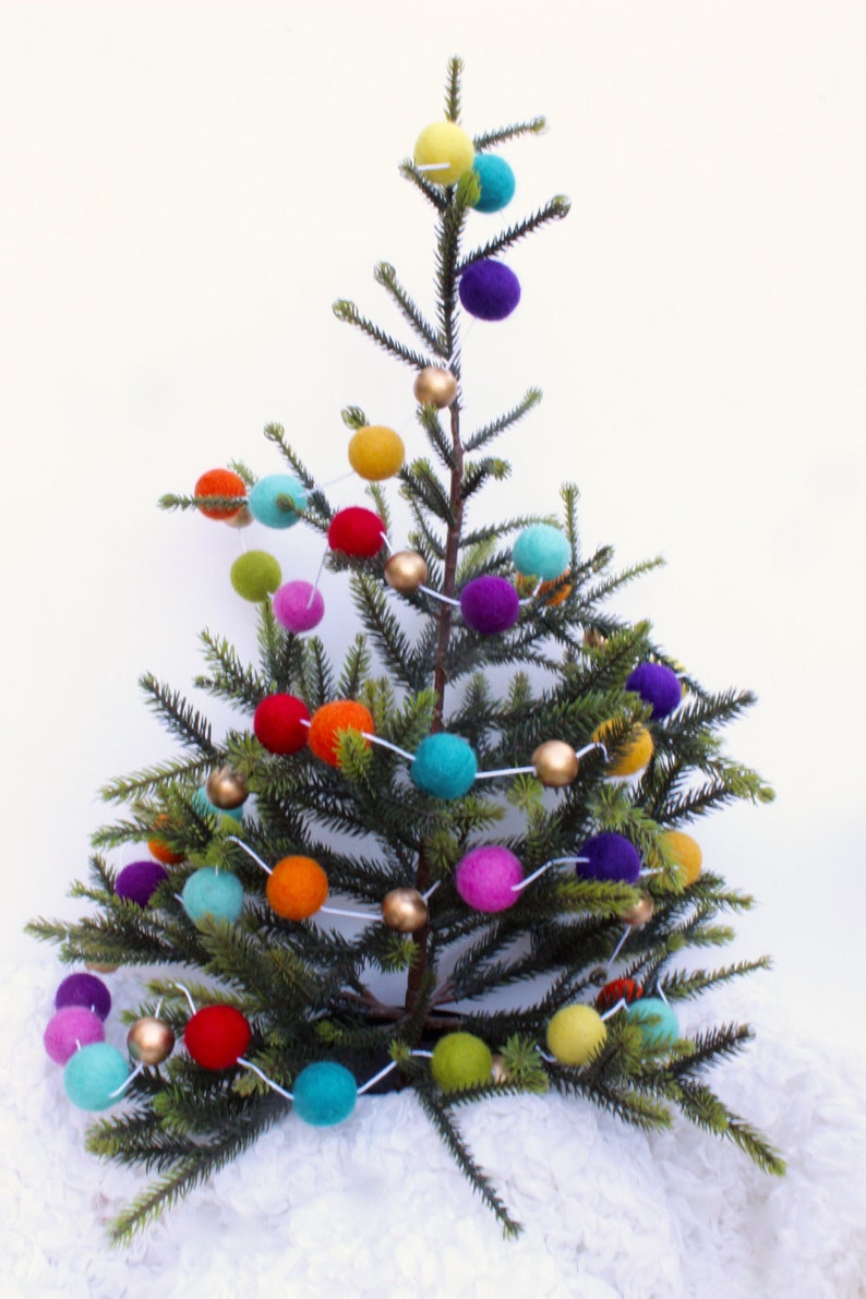 Rainbow Gold Party Garland Multicolored Garland Rainbow Baby Etsy