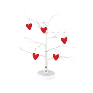 Red Felt Heart Ornaments | Set of 3 or 5