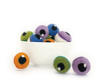 Needle Felted Eyeballs - 1.5 Inch Felt Eyes