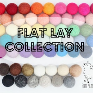 Loose felt balls Add a pop of fun to your flat lay photos Choose 1, 2, or 3 of each color in our collection image 1