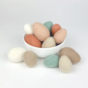 Felt Eggs Farm Fresh Collection Set of 6 or 12 image 4