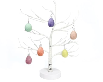 Adornos de huevos de fieltro - Colección Pastel / Juego de 6