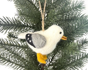 Seagull Ornament | Felt Christmas Tree Gull ornament