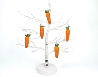 Felt Carrot Ornaments | Set of 3 or 5