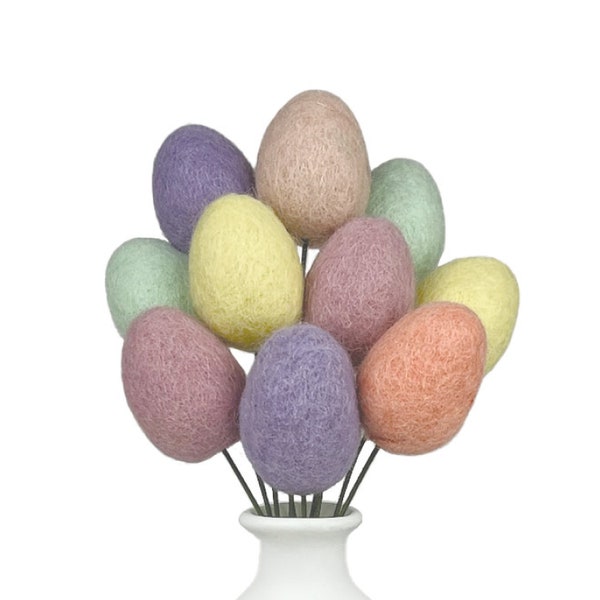 Pastell Filzei Bouquet - Wählen Sie 10 oder 20 Stiele