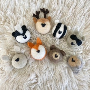 Woodland Animal Garland Sheep Farm Felt Exclusive Nursery, playroom, baby shower, or book nook decoration image 2