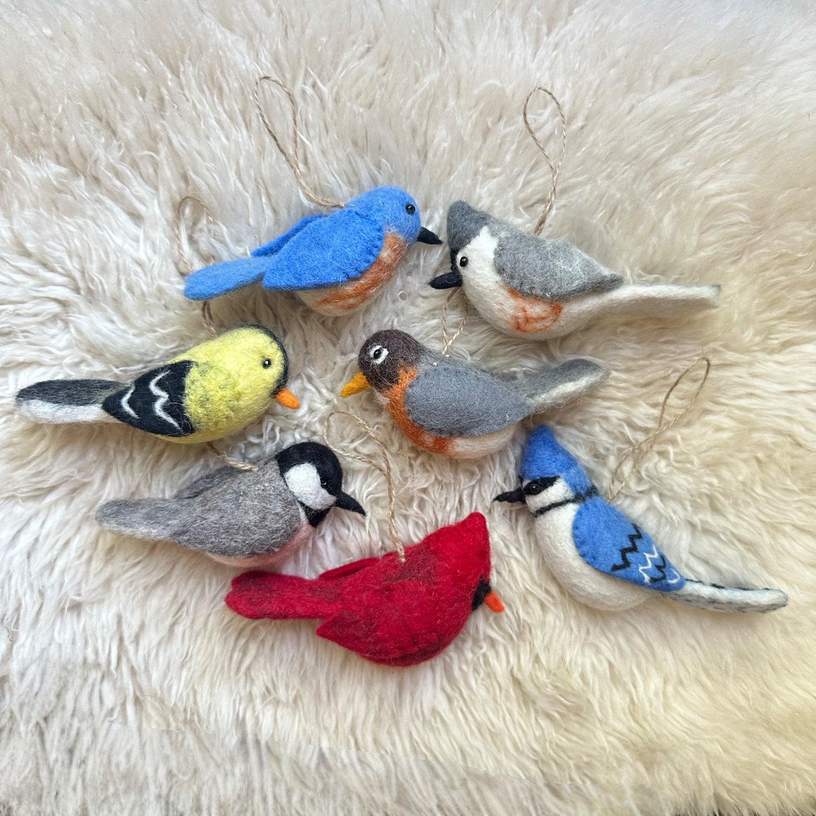 Felt Bird Ornaments