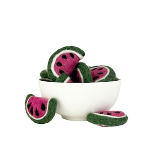 Melonenscheiben aus Filz