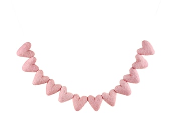 Heart Felt Garland- All Pink Hearts