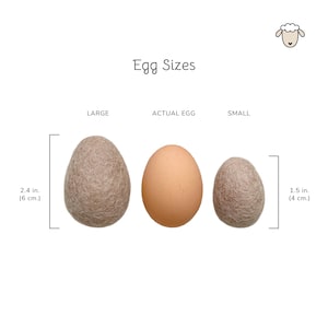 Custom Bundle of Felt eggs Choose Colors & Size Choose 6 or 12 count image 4