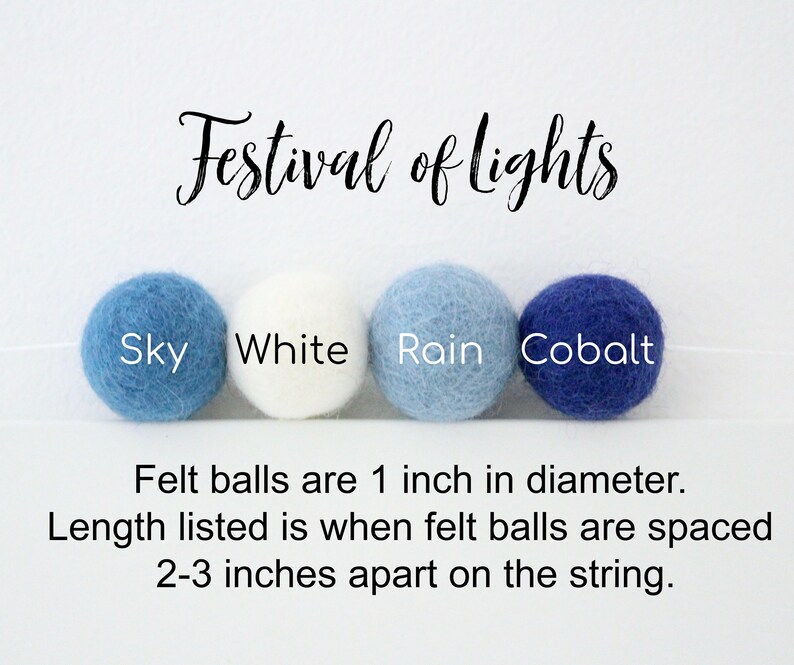 Holiday Garland Chanukah Mantle Blue White Silver Garland Festival of Lights Hanukkah garland Hanukkah mantle Winter decor
