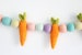 Carrot & Felt Ball Garland- Blush, Pastel Mint, Lilac, Pale Yellow, Robin's Egg, Apricot- Easter garland 