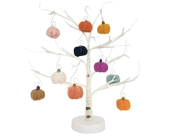 Felt Pumpkin  Ornaments | Set of 3, 6 or 12