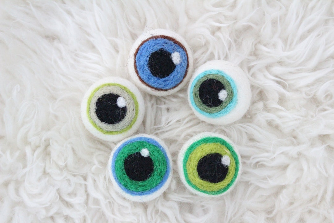 Felt Eyeballs Set of 5 Free US Shipping Etsy