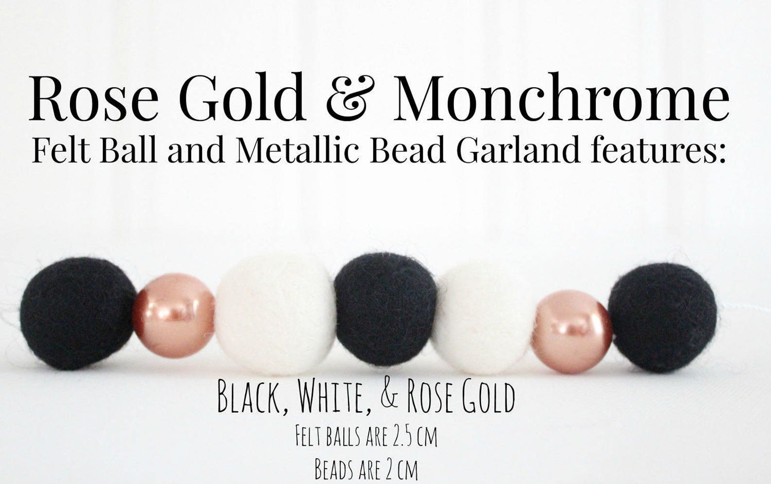 Rose Gold & Monochrome Black and White Rose Gold Nursery Etsy