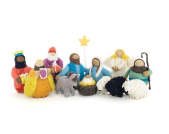 Classic Colorful Collection | 13 Piece Set | Felted with 100% wool