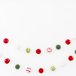 Christmas Gala Christmas Garland Red, Green, White Garland Christmas