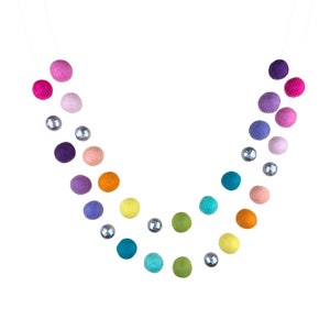 Dancing Queen | Disco Bead and Felt Ball Garland