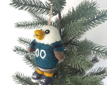 Philadelphia Eagles Swoop Felt Ornament | Sheep Farm Felt Exclusive