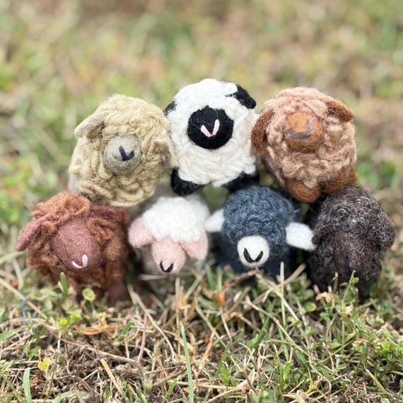 Felt Sheep Figure | Listing for 1 Sheep | Build Your Own Flock - Etsy