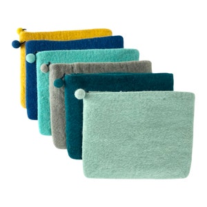 Wool Felt Zipper Pouch