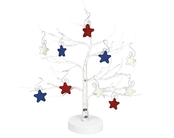 Rot, Weiß und Blau - Stern Ornament Bundle | 10er Set