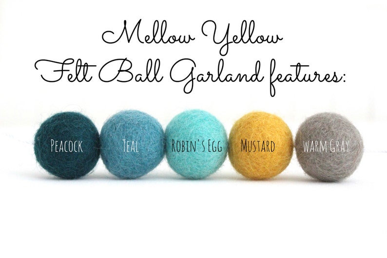 Boy Nursery Decor Felt Ball Garland Boy's Room Decor Etsy