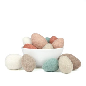 Felt Eggs | Farm Fresh Collection | Set of 6 or 12