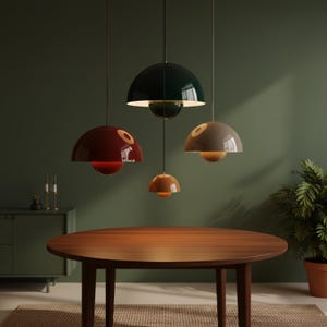 Nowoczesna skandynawska lampa wisząca – oświetlenie w stylu nordyckim do salonu, sypialni i kuchni – elegancki wystrój domu