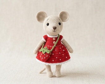 Patrón de ratón de ganchillo Amigurumi (descarga digital)