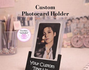 Custom Kpop Photocard Holder | Personalized Card Stand | Kpop Display Decor | Ateez Stray Kids BTS Fan Gift