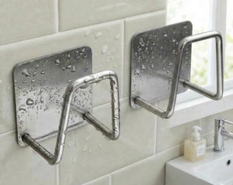 Suction Cup Sponge Holder – Stainless Steel Sink Organizer for Kitchen & Bathroom