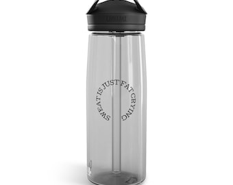 Una botella de agua Tritan transparente y duradera / Ligera y resistente a roturas, CamelBak Eddy 20oz 25oz