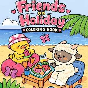 Bold and Easy Coloring Book, Adult Coloring Book, Cozy Coloring Book, Printable Coloring Pages, Kids Coloring Pages, Coloring Book PDF