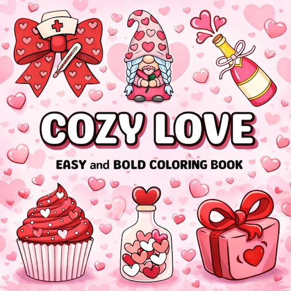 Kawaii Adult Coloring Pages, 42 Page Digital Coloring Book, Cute Printable PDF, Digital Download, Birthday Gifts for Her, Coloring Book