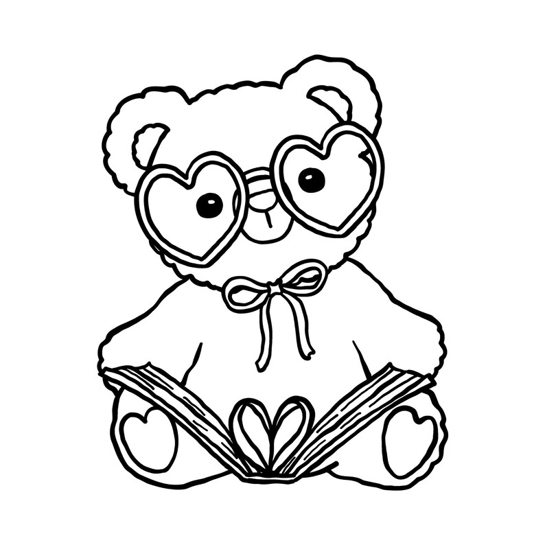 Kawaii Adult Coloring Pages, 42 Page Digital Coloring Book, Cute Printable PDF, Digital Download, Birthday Gifts for Her, Coloring Book image 7