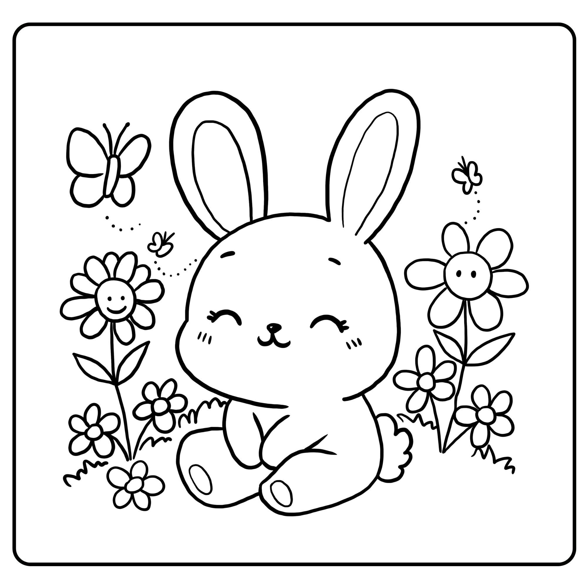 30 Bold And Easy Coloring Book For Adults Kids Spring Coloring Page 