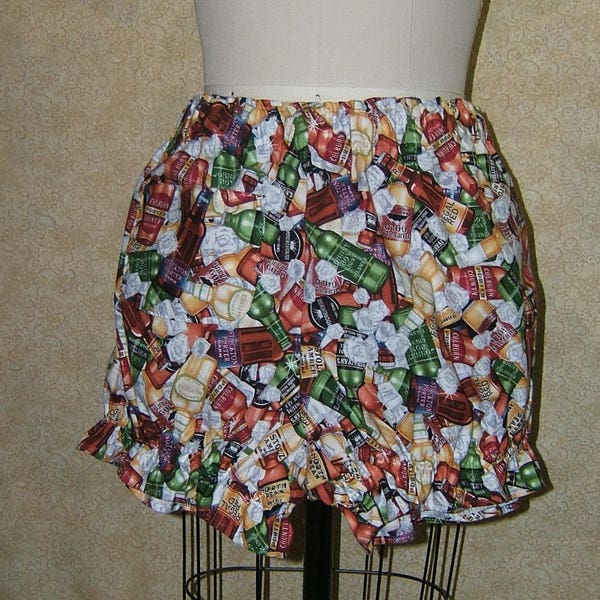 Beer Bloomers Knickers beer bottles pub crawl boxers for her pocket size L elastic at waist & leg party pants bloomers cotton ready to ship