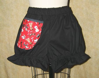 Pantalones cortos Bloomers: algodón con bolsillo para perros
