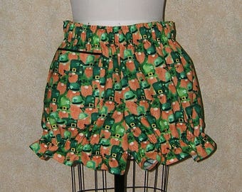 Braguitas de algodón con diseño de gnomo y duende del Día de San Patricio, talla XL