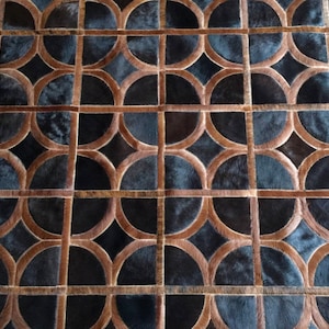Handmade Cowhide Patchwork Rug  - Brown Rug, Caramel - Palermo cowhide rug